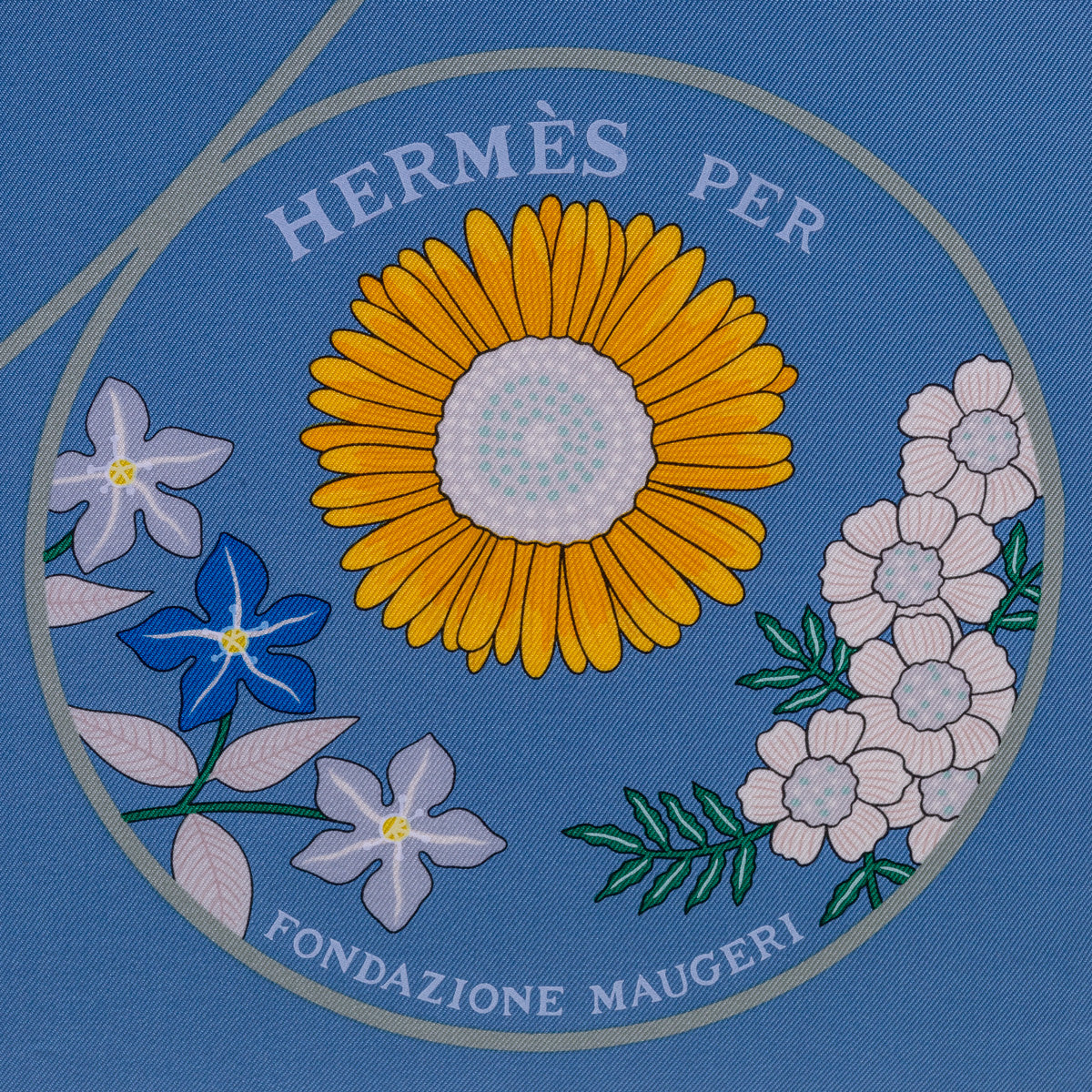 Hermes Planifleurs Scarf 90