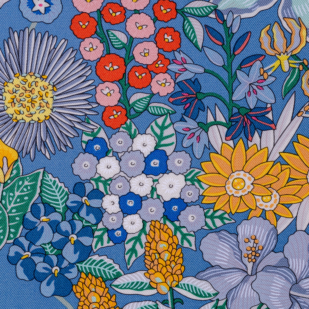 Hermes Planifleurs Scarf 90
